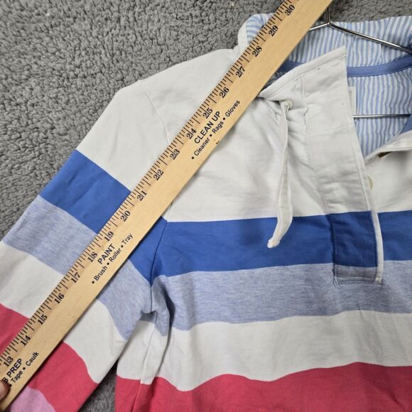 Womens Joules Saunton Funnel Neck Sweater Size 10 White Multi-Color Striped - Picture 8 of 8